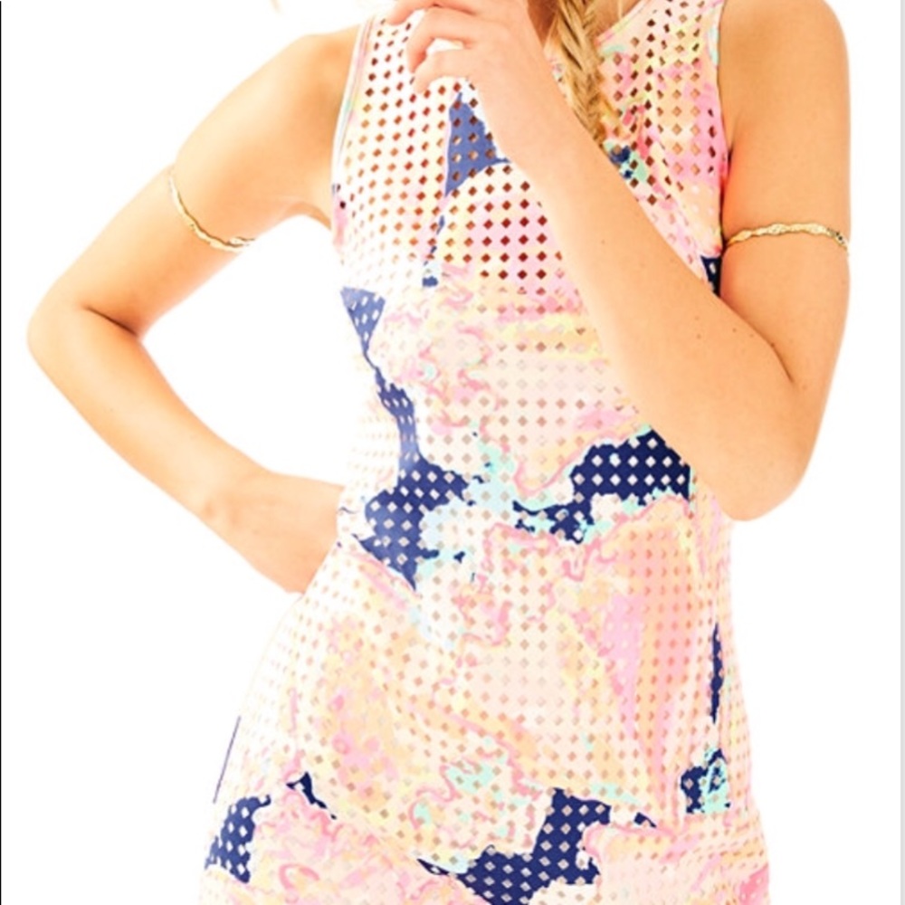 ❗️SOLD❗️Lilly Pulitzer Perla Laser Cut Shift Dress